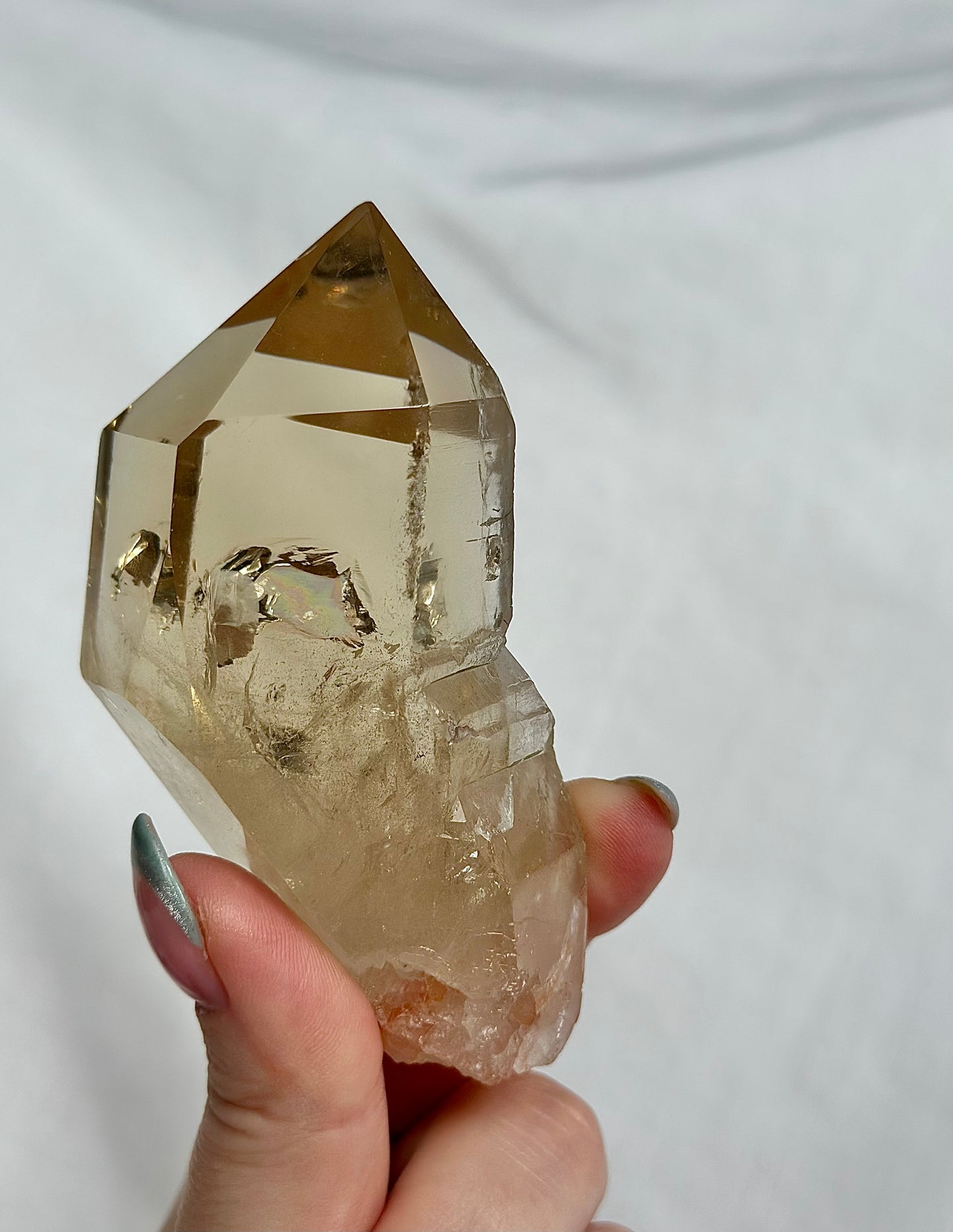 Citrine On Gold Stand