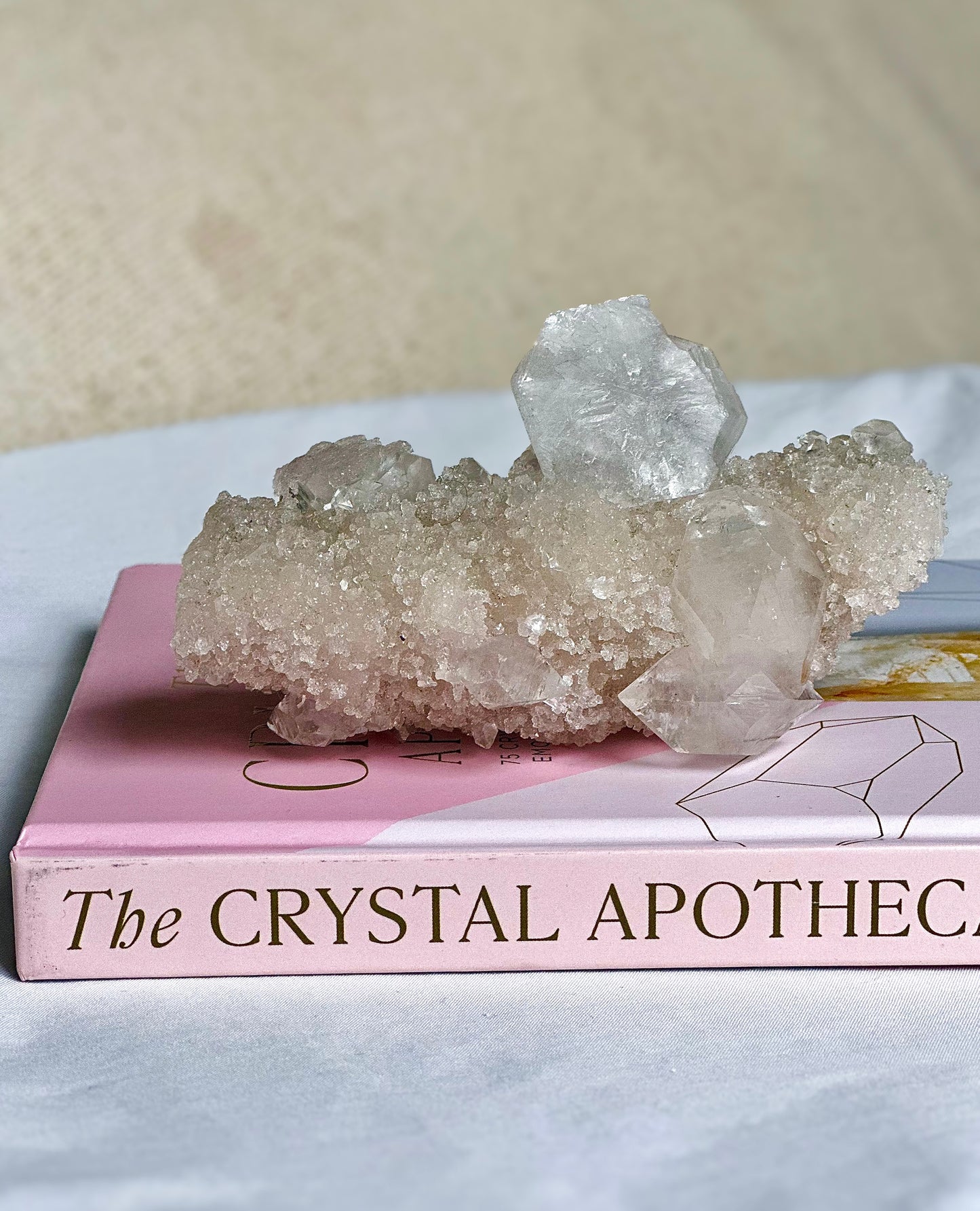 Diamond Apophyllite wand.