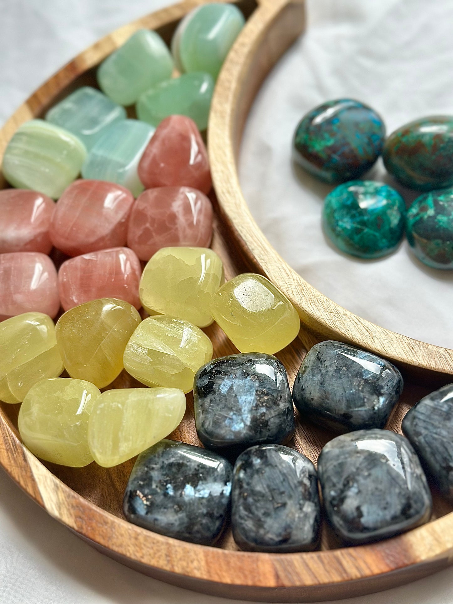 Lemon Calcite tumbles