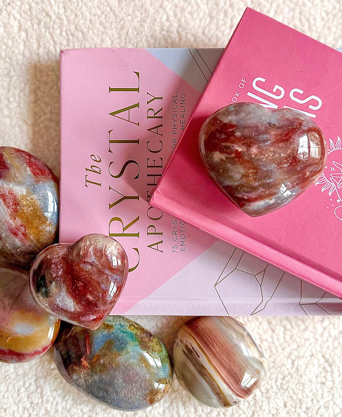 Large Ocean Jasper Heart