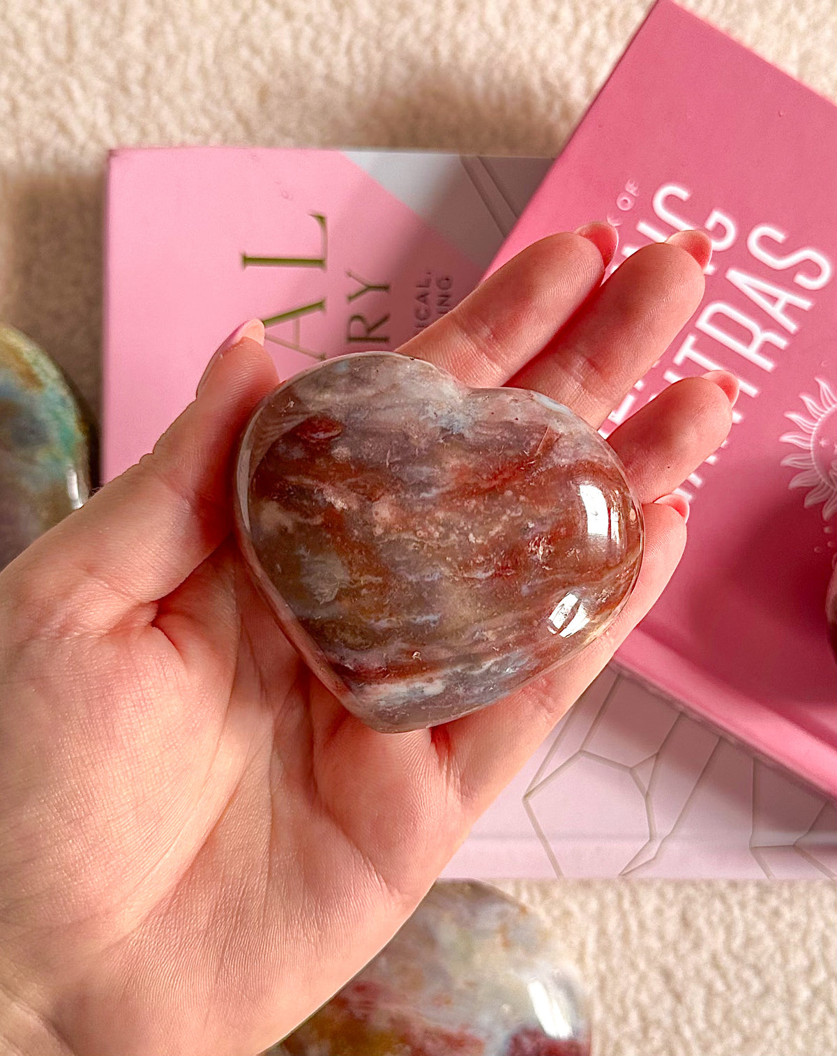 Large Ocean Jasper Heart