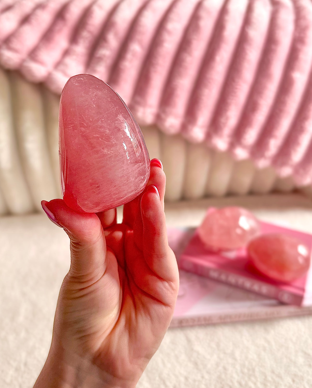 Large Brazilian Rose Quartz Free Form