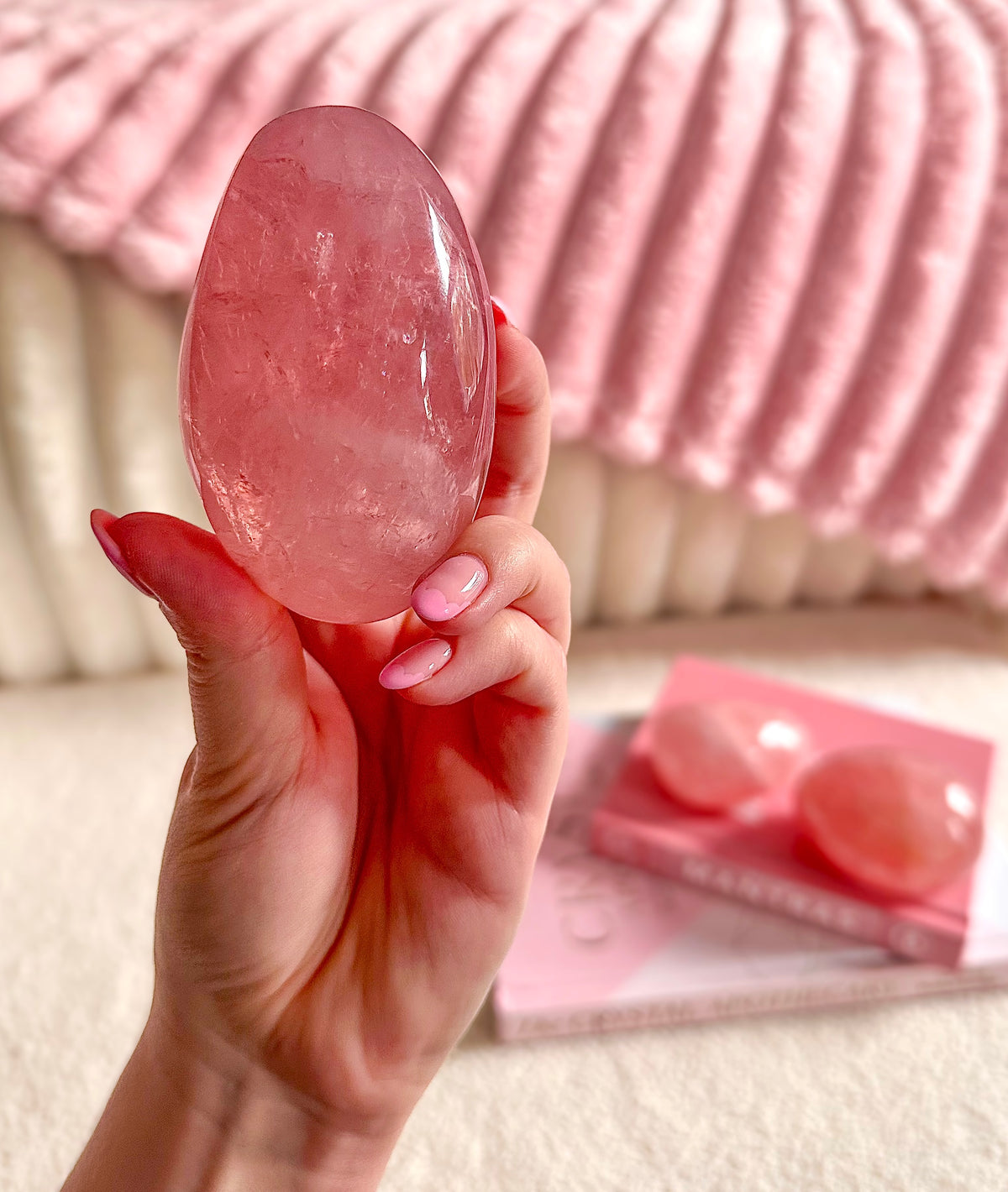 Large Brazilian Rose Quartz Free Form