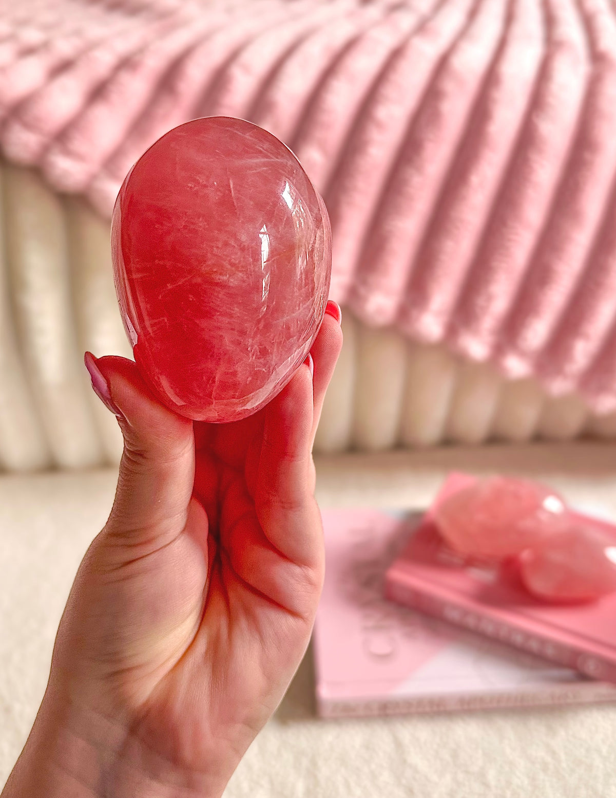 Large Brazilian Rose Quartz Free Form
